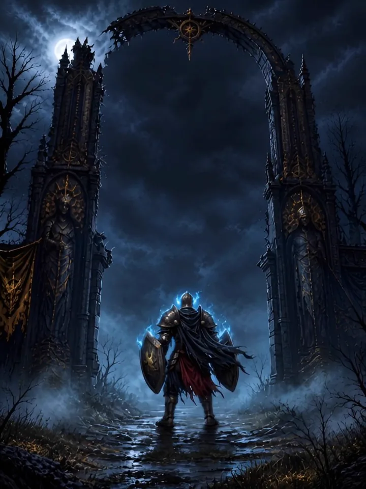The Wraith Lord beneath the gates of the Vigil Nexus